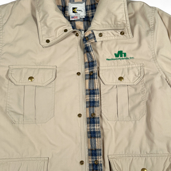 Vintage K Brand Jacket Adult EXTRA LARGE Brown Barn Coat Utility Workwear 90s - Picture 8 of 11